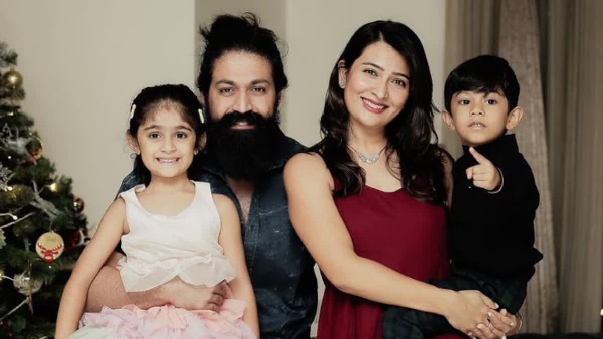 Actor Yash has embraced the arrival of the new year with love and laughter. The KGF actor shared several pictures on Instagram alongside his wife Radhika Pandit and their children Ayra and Yatharv.