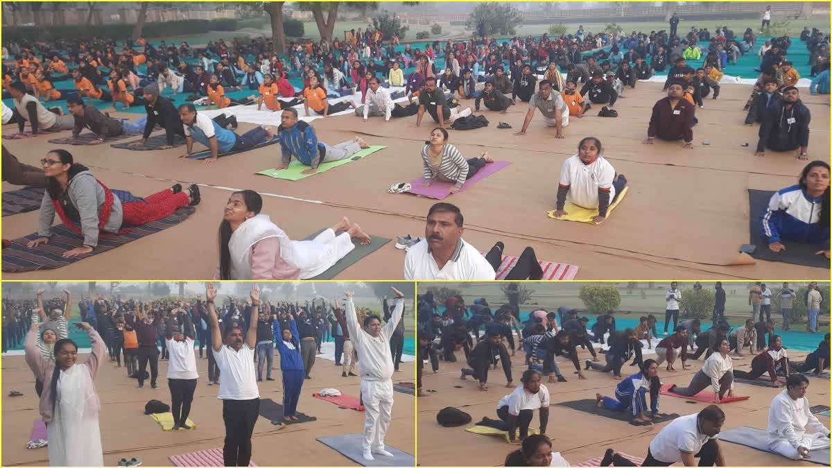 Patan Surya Namaskar : પાટણમાં રાણકી વાવ ખાતે એક સાથે 500 લોકોએ સૂર્ય નમસ્કાર કર્યા