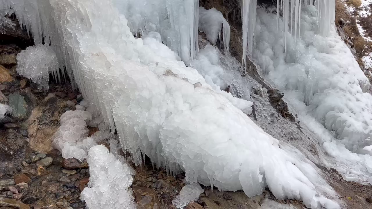 Waterfalls Frozen in Uttarakhand