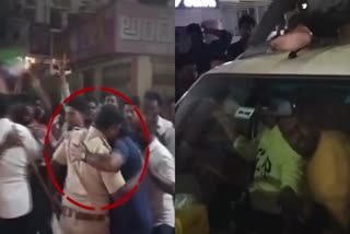 YSRCP activists attacked on TDP leaders car