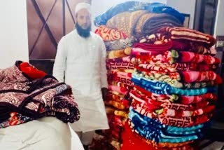 District Muzaffarnagar Jamiat Ulema distributed blankets among the poor