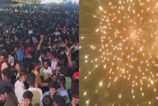 2024 New Year celebration at puducherry Beach Road