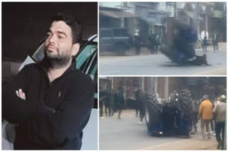 The video of the incident shows Zakir trying to perform a stunt on the road when he lost control over the vehicle and was crushed under the wheel of the tractor.