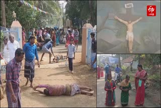 devotees worshiped in st anthonys temple near Mayiladuthurai