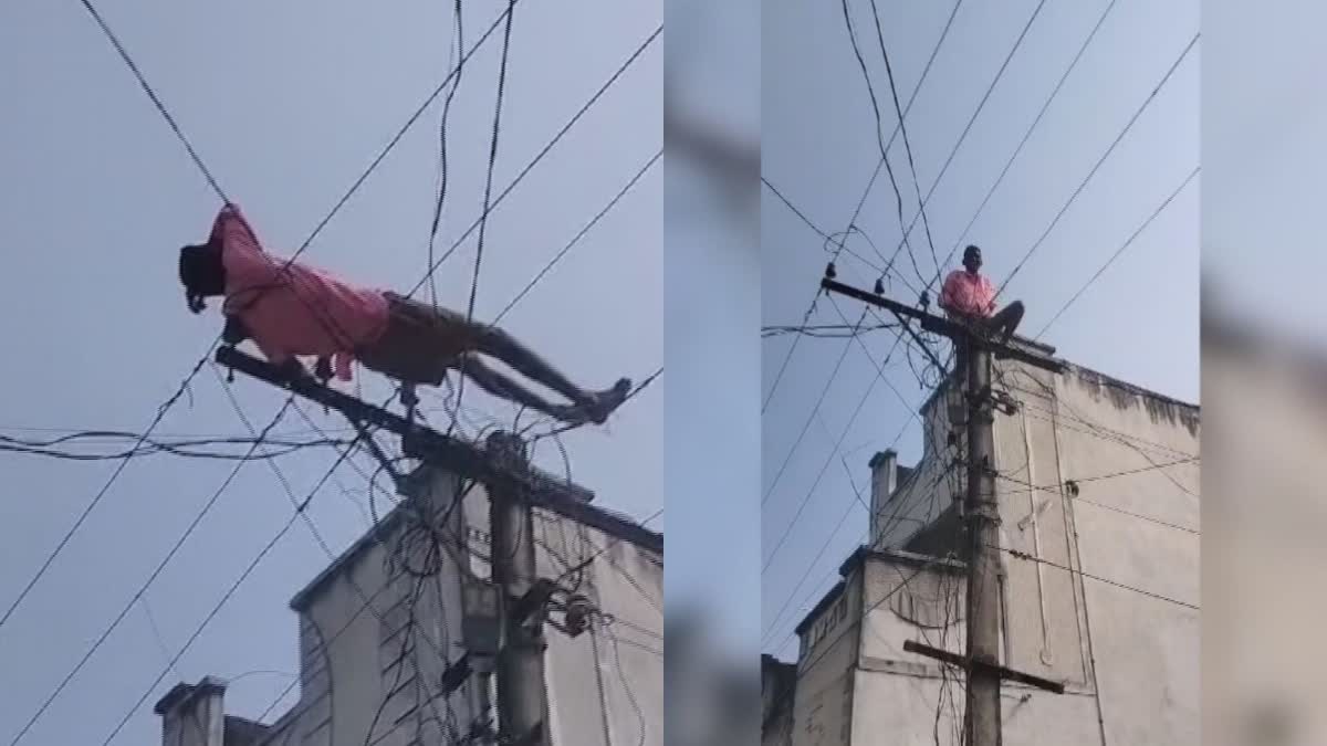 Man Found Sleeping on Electric Wires