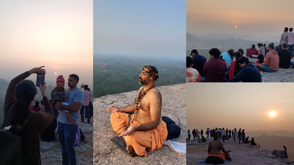 MATANGA HILL  VIJAYANAGARA  NEW YEAR 2025  ಸೂರ್ಯೋದಯ