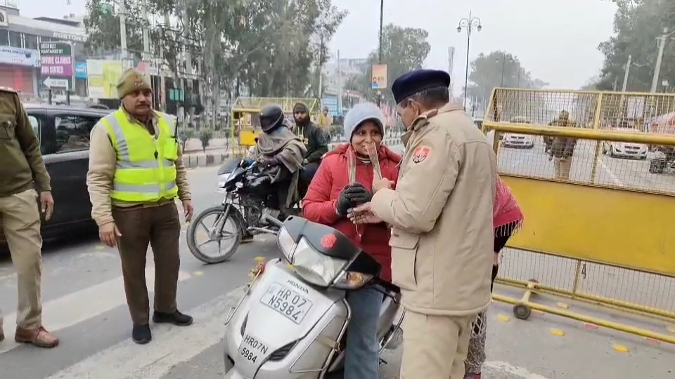 Kurukshetra traffic police unique initiative