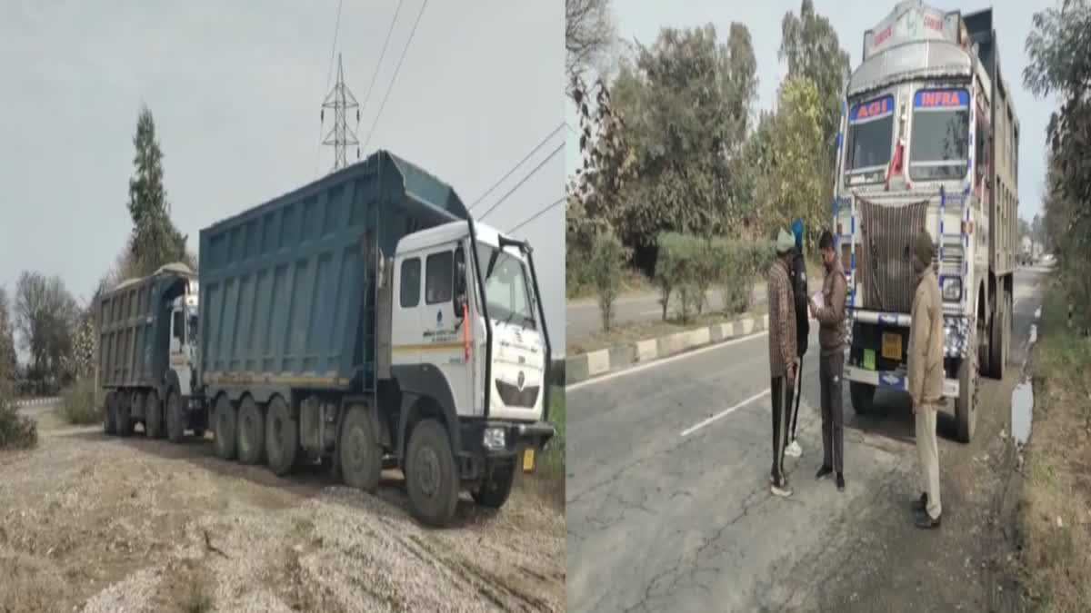 7 trucks entering Punjab from Himachal seized