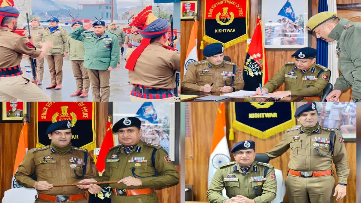 Abdul Qayoom take Charge as SSP Kishtwar