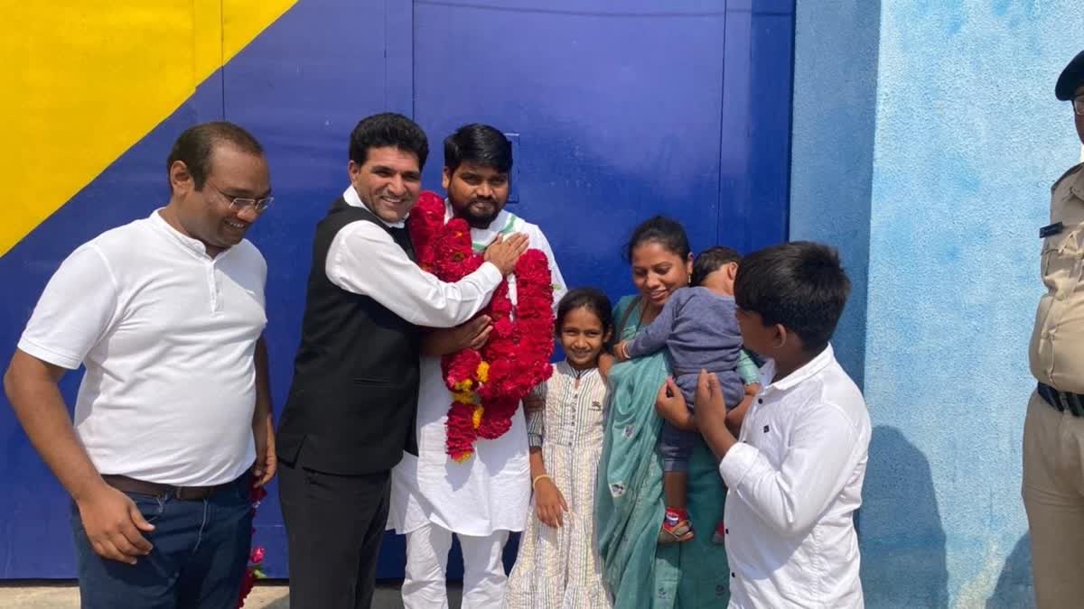 Aam Aadmi Party's Dediyapada MLA Chaitar Vasava finally emerged from the district