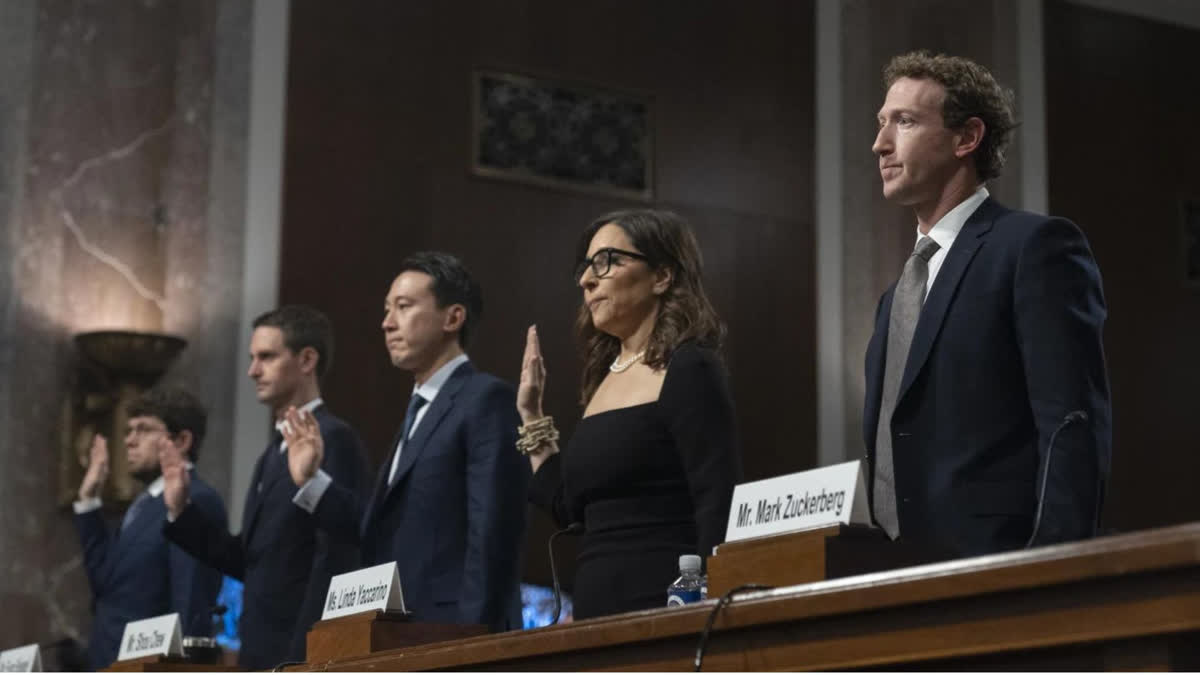 Meta, TikTok and other social media CEOs testify in heated Senate hearing on child exploitation