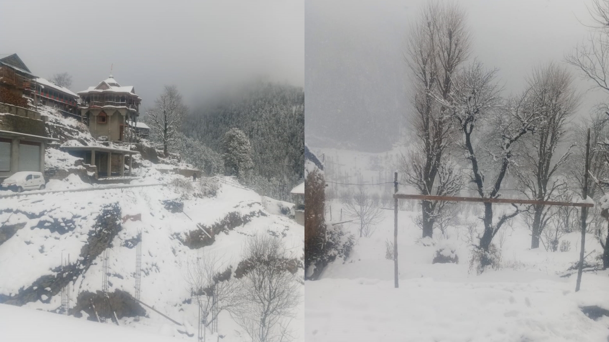 Snowfall in Seraj Valley