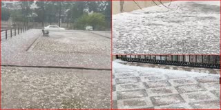 Rain and hailstorm in Chandigarh and Panchkula Weather