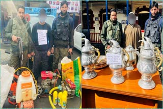 Pulwama police solves Two Separate theft cases accused arrested and stolen property worth lacs recovered