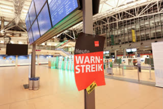 Security workers at 11 major German airports have walked off their jobs in a one-day strike to increase pressure in a pay dispute, leading to widespread flight cancellations. The ver. di union called for the strike at Frankfurt, Berlin, Cologne, Duesseldorf, Hamburg, Stuttgart, Leipzig, Hannover, Dresden, Bremen, and Erfurt. All departures were cancelled before the strike began.