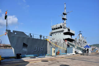 Indian Navy's Sandhayak is the first of the four large survey vessel ships being built at Kolkata-based Garden Reach Shipbuilders and Engineers(GRSE).