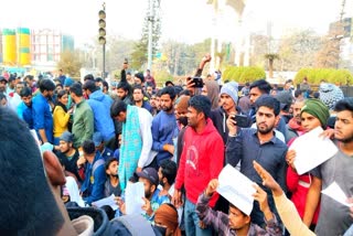 Railway Recruitment Protest