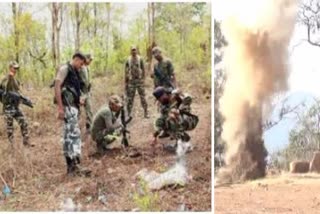 CRPF jawan hit by pressure bomb in Dantewada