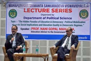 dr nani gopal mahanta presents at special Lecture programs held at Mahapurusha Srimanta Sankaradeva Viswavidyalaya nagaon
