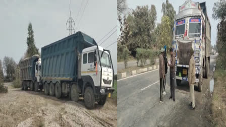 7 trucks entering Punjab from Himachal seized