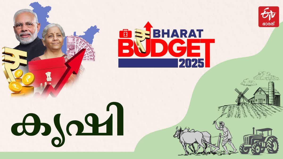 UNION BUDGET 2025  BUDGET BENEFITS FOR AGRICULTURE  NIRMALA SITHARAMAN BUDGET  കേന്ദ്ര ബജറ്റില്‍ കൃഷി