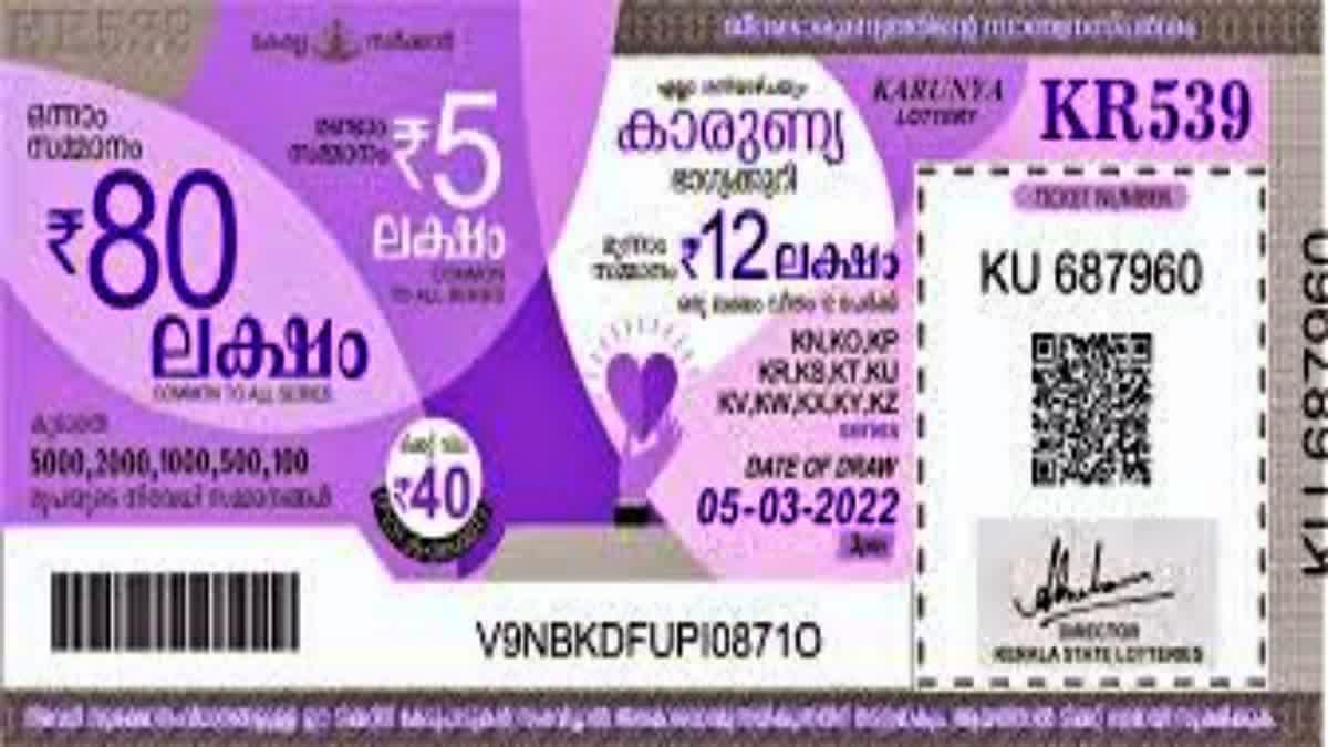 KERALA STATE LOTTERY  KARUNYA LOTTERY DRAW  KARUNYA LOTTERY RESULT TODAY  കാരുണ്യ ലോട്ടറി നറുക്കെടുപ്പ് ഫലം