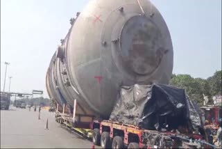 BIG TANKER IN NAKKAPALLY HIGHWAY