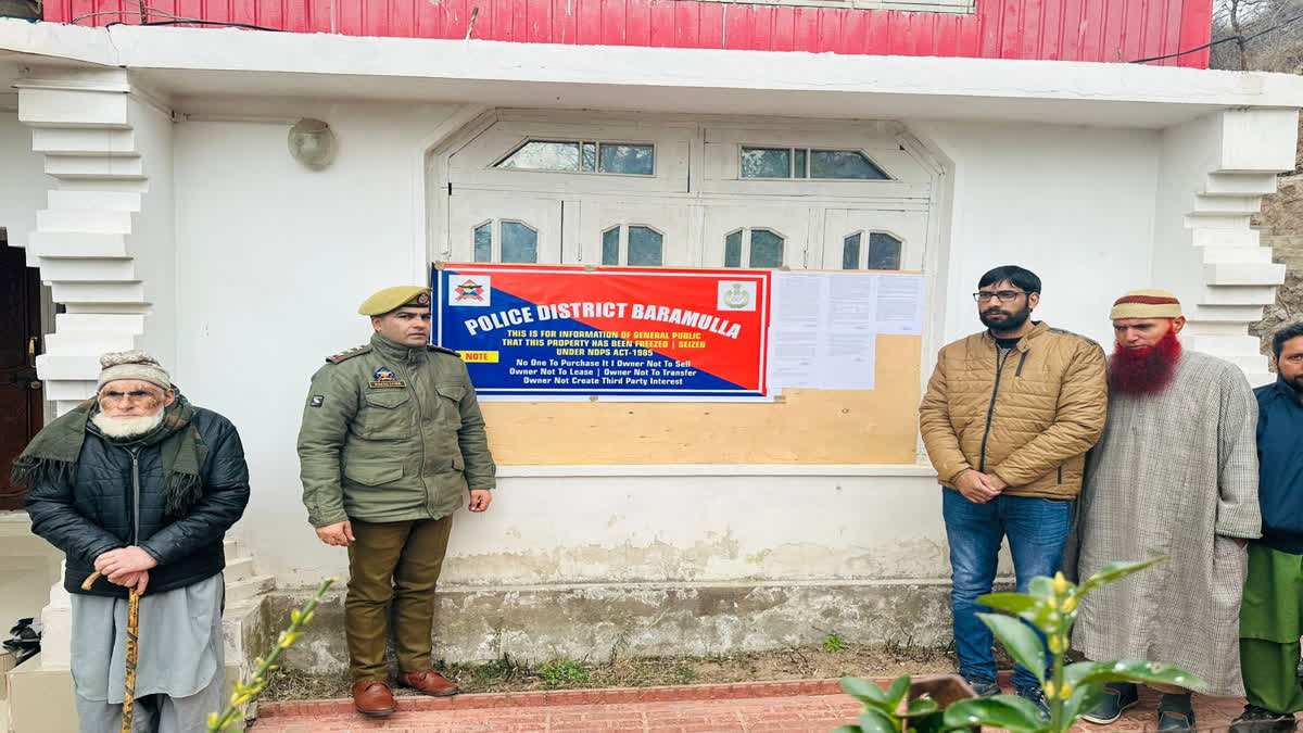 J&K Police Seize Illegal Properties Worth Rs 24 Lakh Of Notorious Drug Peddler In Baramulla