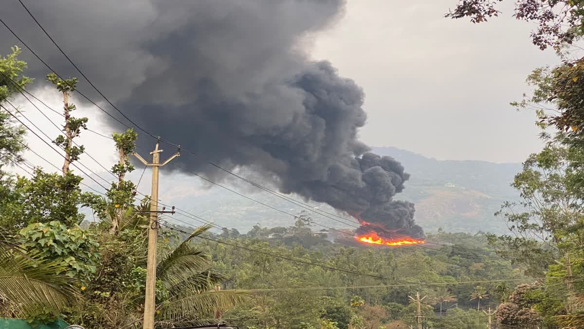 Jal Jeevan Mission  Fire Broke Out in Shantanpara  Fire Broke Out in idukki  തീ പിടിത്തം  തീ പിടിത്തം