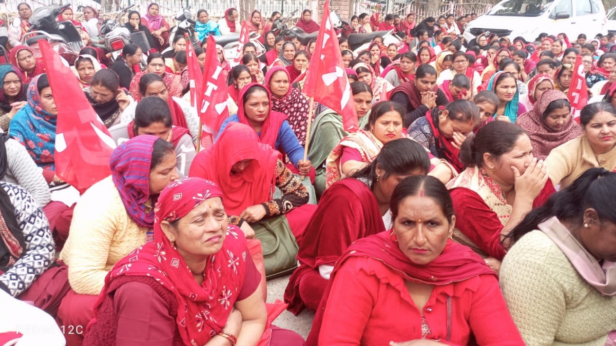 Haryana Asha Worker Protest