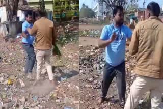 ashoknagar man beat up guna asi