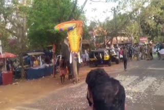 Chalissery  elephant attack  ചാലിശ്ശേരി പൂരം  ചീരോത്ത് രാജീവ്  എലിഫന്‍റ് സ്‌ക്വാഡ്