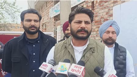 Ex MLA Dalvir Singh Goldy reached Sangrur Vigilance Office