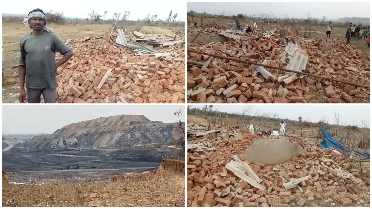 Villagers houses demolished