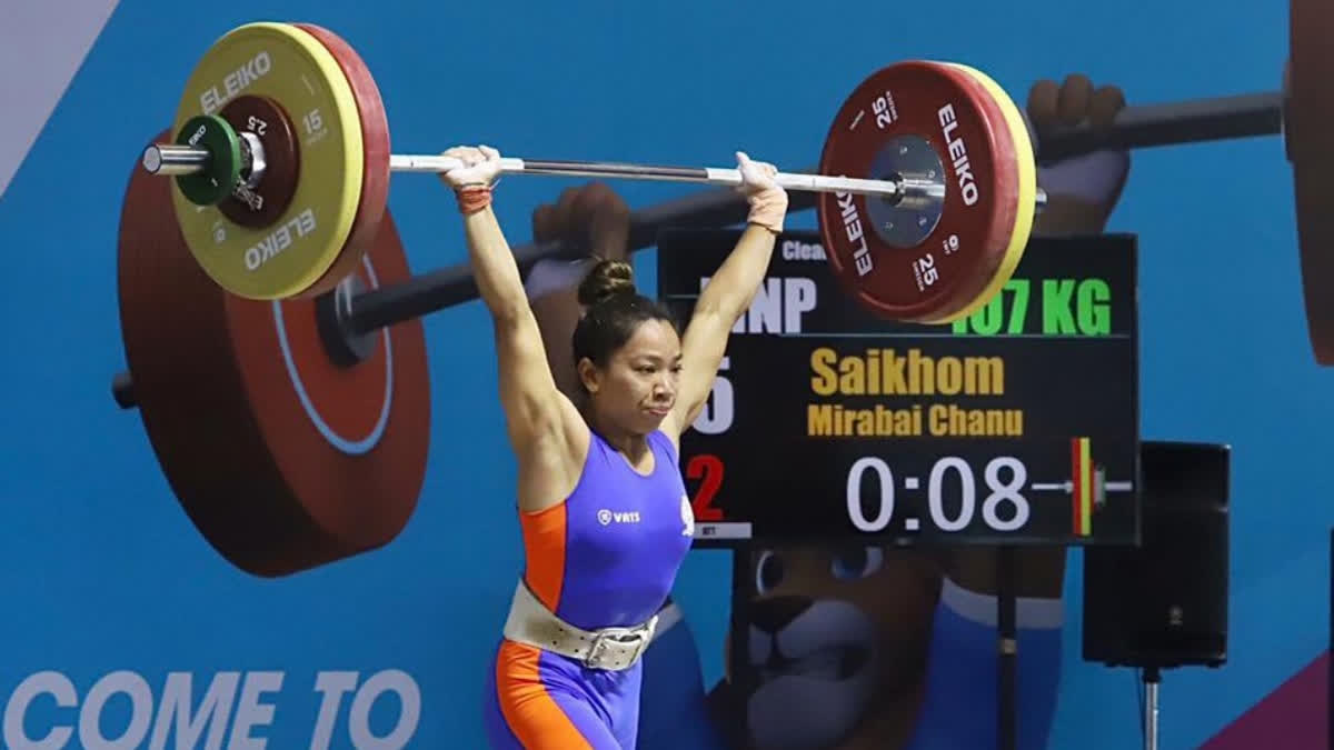 Veteran India weightlifter Mirabai Chanu, who won the silver medal in the Tokyo Olympics, has secured a berth in the upcoming Paris Olympics 2024 despite finishing third in the women's 49 kg category in group B of the IWF World Cup at Phuket in Thailand on Monday.