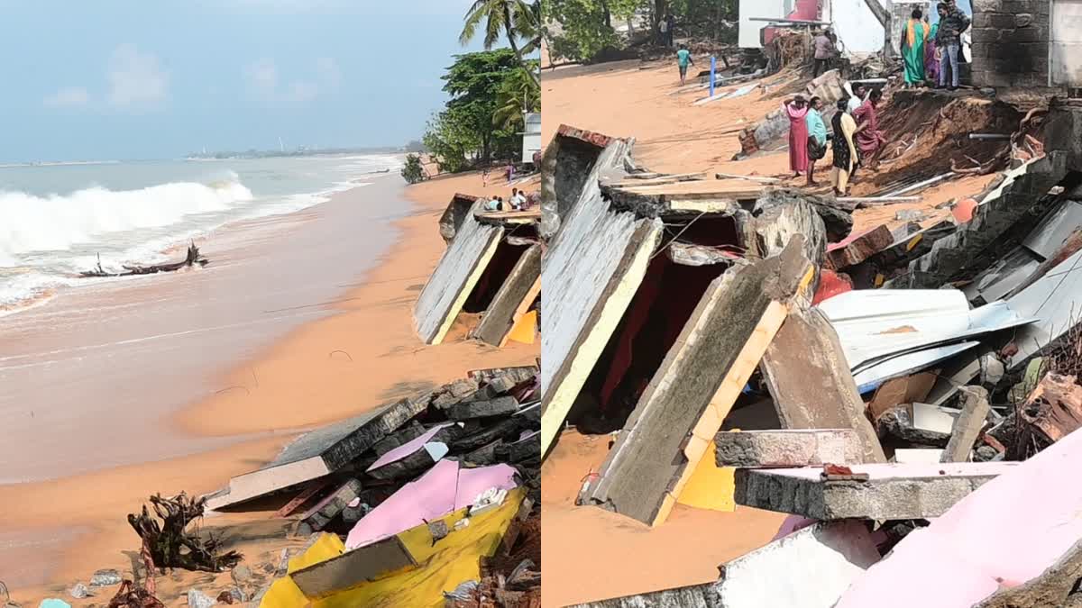 Unexpected Sea Disturbance  SEA ENCROACHMENT  Sea Disturbance Kollam  SEA ENCROACHMENT ALERT