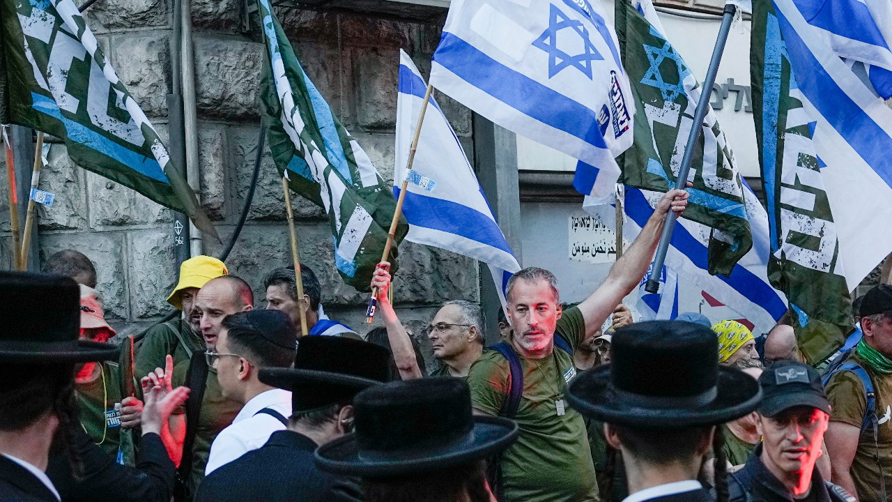 Israelis hold largest anti-government protest since start of war in Gaza