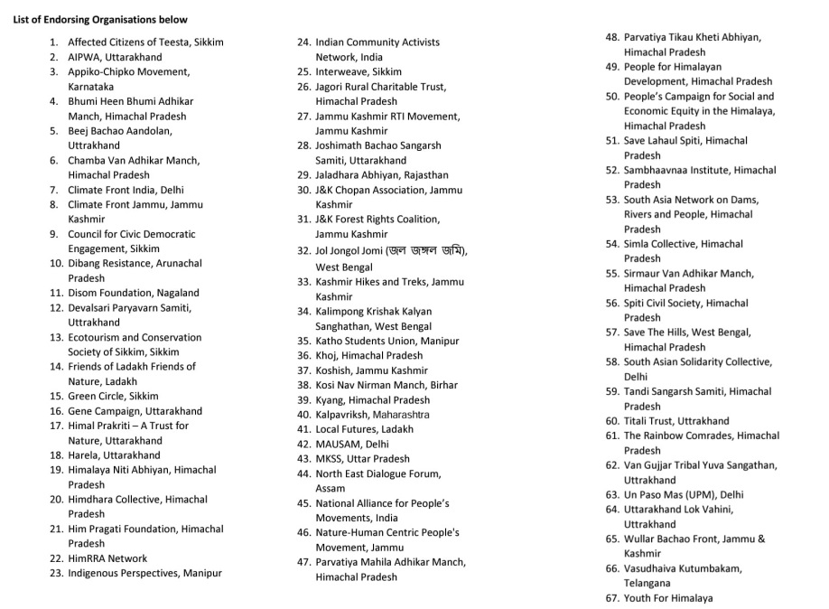 People for Himalaya Campaign Declaration 2024