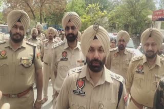 Mansa police and central security forces conducted a flag march