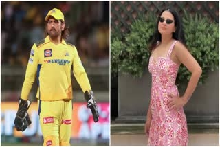 Etv BharatSakshi Singh Dhoni reacts to MS Dhoni