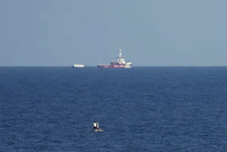 Ships carrying food for Palestinians in Gaza approach the enclave