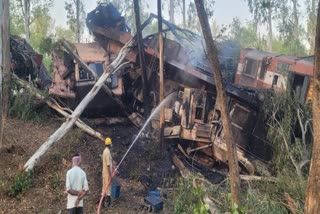 GOODS TRAIN COLLISION  RAIL ACCIDENT IN JHARKHAND  RAIL ACCIDENT UPDATE