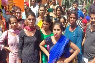 जहानाबाद में किन्नरों का हंगामा