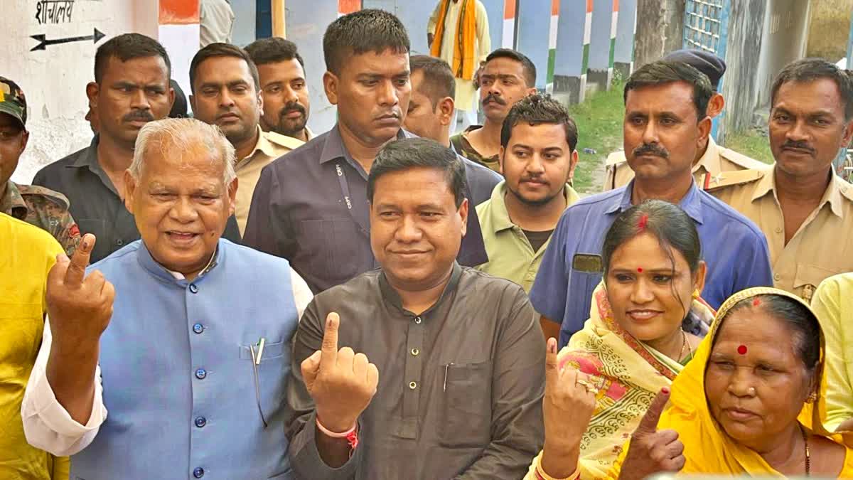 JITAN RAM MANJHI CAST VOTE