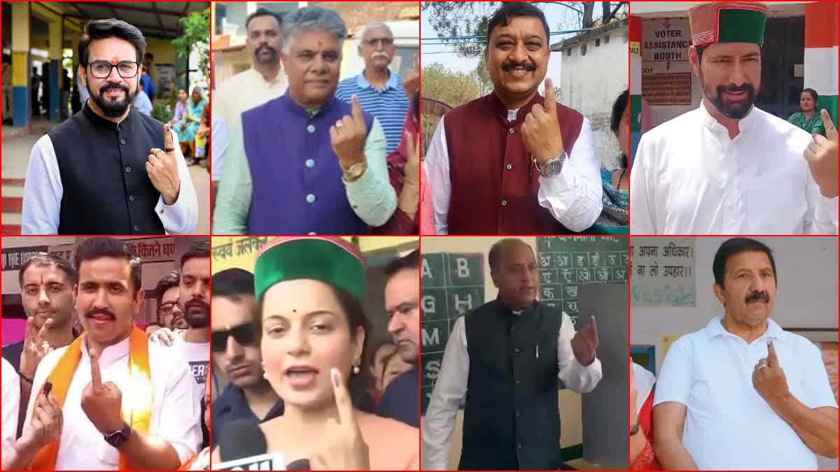 Politicians cast votes in Himachal