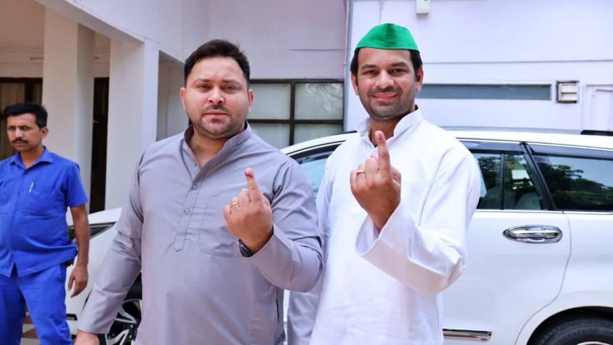 NDA will be out of power on June 4', Tejashwi's big claim after voting in Patna