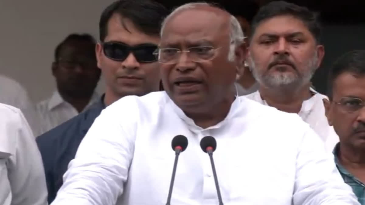 Congress president Mallikarjun Kharge while speaking to reporters said that INDIA bloc parties will get more than 295 seats in the Lok Sabha polls.