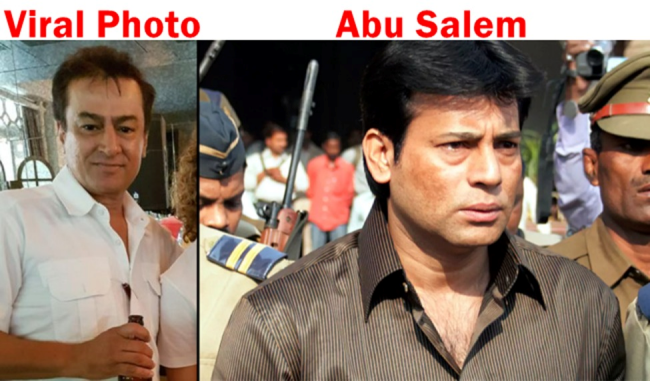 A collage showing both the journalist and the gangster.