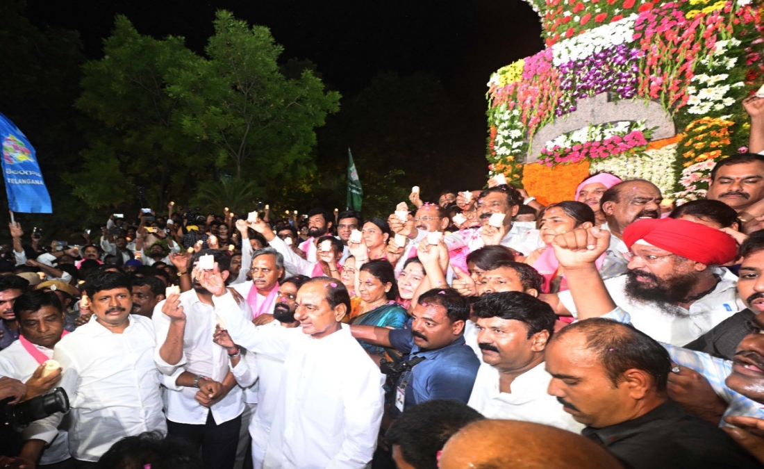 KCR Participated in BRS Candle Rally