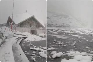 snowfall in hemkund sahib